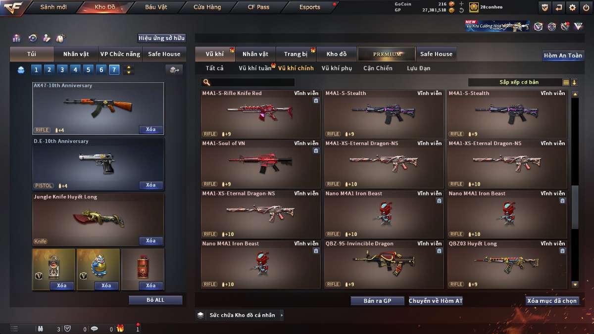 shop acc cf uy tin gia re